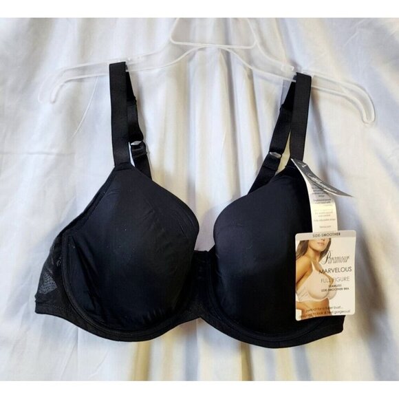 Paramour Other - New Paramour Womens Black Underwire Lightly Line Bra Adjustable Straps Size 40C
